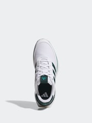 adidas Golf S2G 24 Spikeless White and Green Trainers - Image 6 of 9