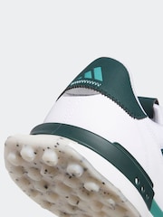 adidas Golf S2G 24 Spikeless White and Green Trainers - Image 8 of 9
