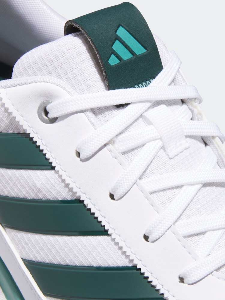 adidas Golf S2G 24 Spikeless White and Green Trainers - Image 9 of 9