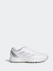 adidas Golf Kids White/Silver Adizero ZG Spikeless Trainers - Image 1 of 9