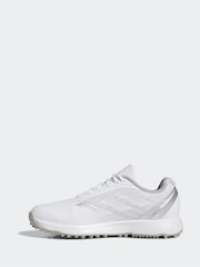 adidas Golf Kids White/Silver Adizero ZG Spikeless Trainers - Image 2 of 9