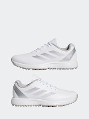 adidas Golf Kids White/Silver Adizero ZG Spikeless Trainers - Image 5 of 9