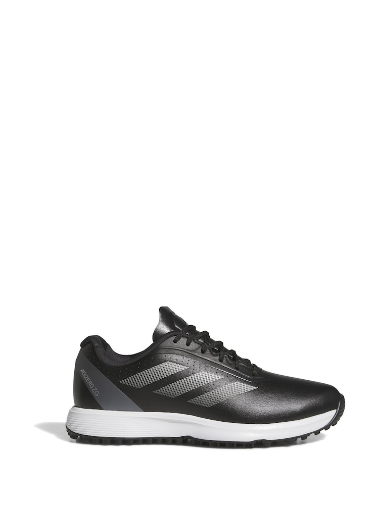 adidas Golf Kids Adizero ZG Spikeless Black/Pewter Trainers - Image 1 of 10 adidas Golf Kids Adizero ZG Spikeless Black/Pewter Trainers - Image 1 of 10