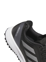 adidas Golf Kids Adizero ZG Spikeless Black/Pewter Trainers - Image 6 of 10