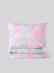 Multi Ombre Cosy Fleece Duvet Cover and Pillowcase Set - Image 5 of 6