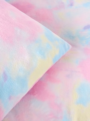 Multi Ombre Cosy Fleece Duvet Cover and Pillowcase Set - Image 6 of 6