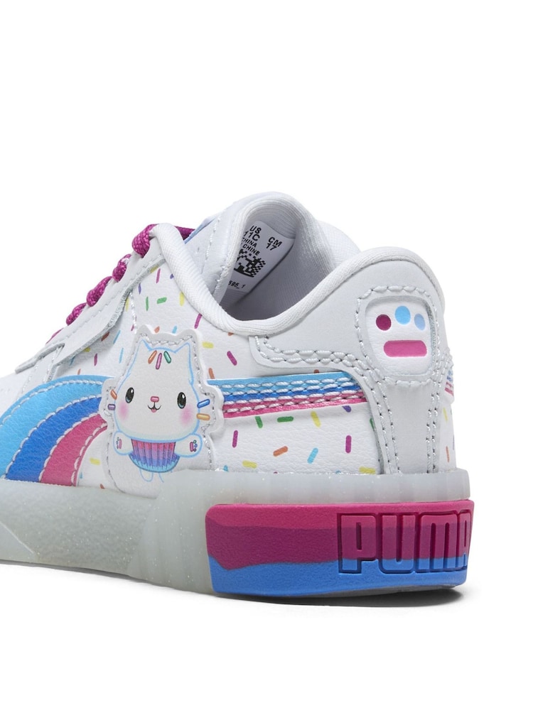 Puma x Gabby's Dollhouse White Kids Girls Cali Sneakers - Image 6 of 6
