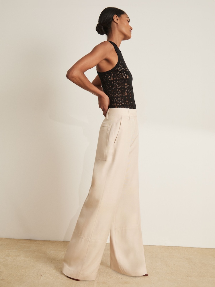 Atelier Ladder Knit High Neck Bodysuit - Image 3 of 6