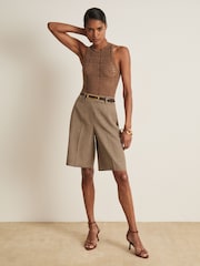 Atelier Lace-Knit High-Neck Bodysuit - Image 3 of 6
