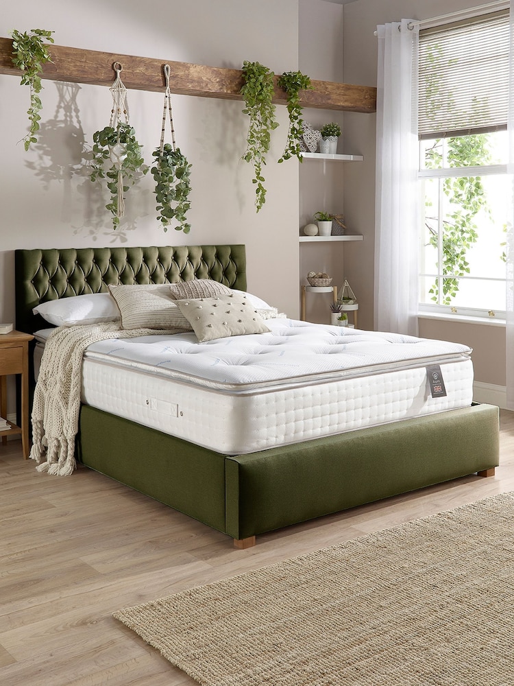 Aspire Furniture 5000 Pocket Climate Cool Wool Pillowtop Mattress - Image 1 of 4
