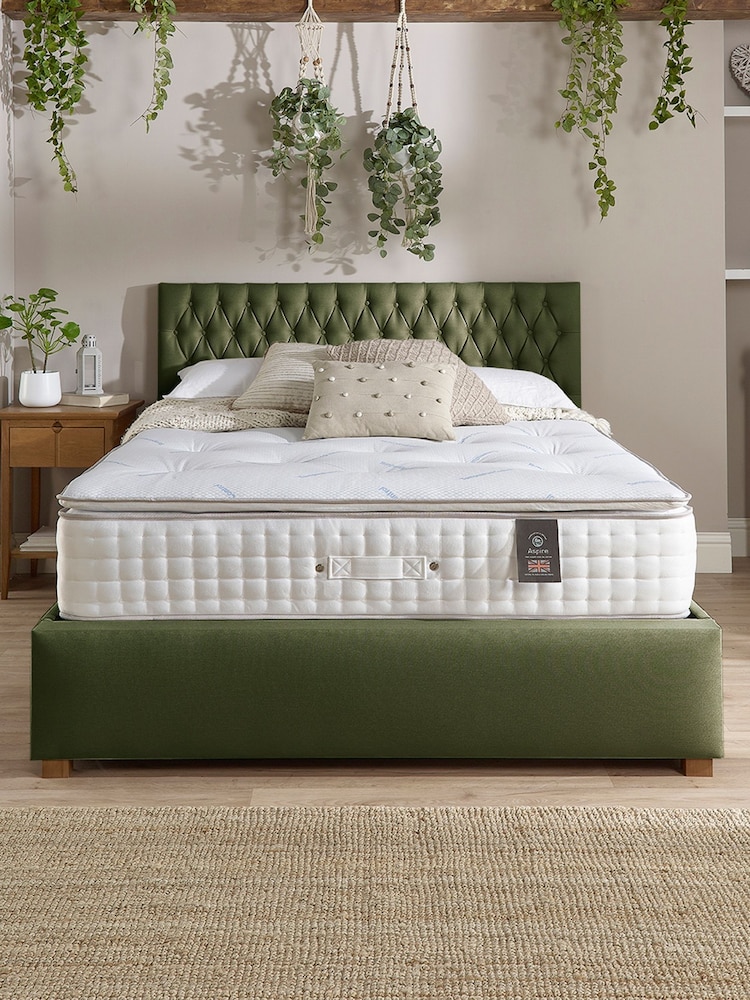 Aspire Furniture 5000 Pocket Climate Cool Wool Pillowtop Mattress - Image 2 of 4