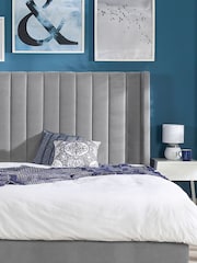Aspire Furniture Grey Helix End Lift Ottoman Storage Bed - Image 4 of 4