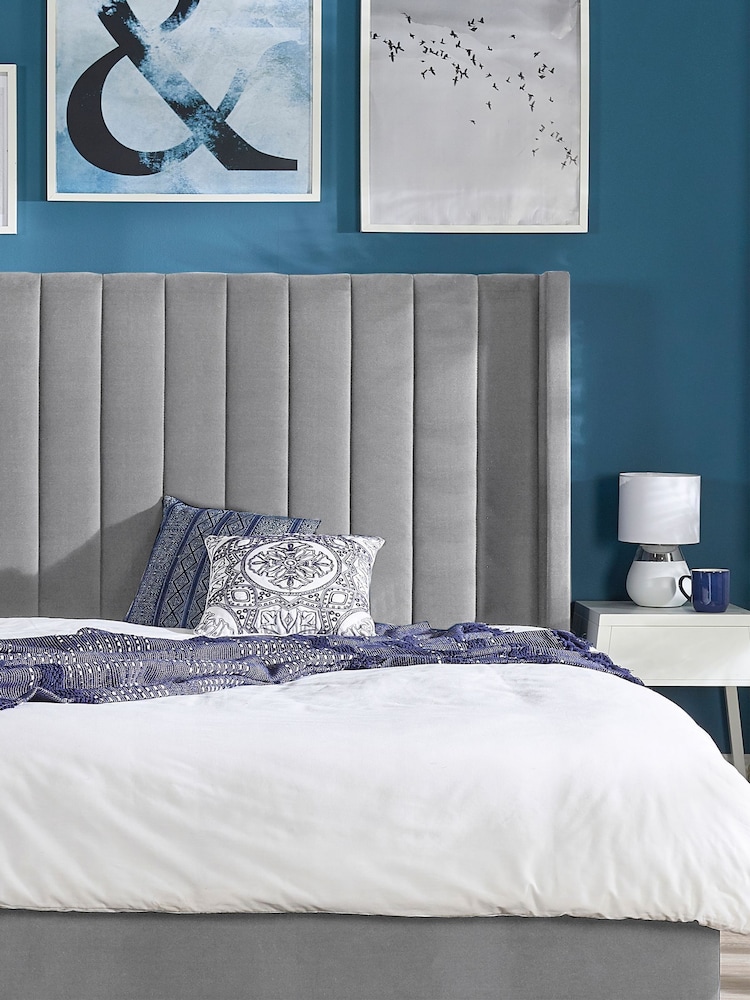 Aspire Furniture Grey Helix End Lift Ottoman Storage Bed - Image 4 of 4