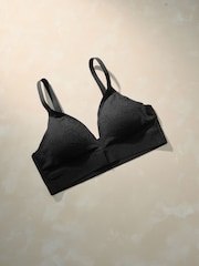 Black Adaptive Animal Jaquard Bralette - Image 1 of 6