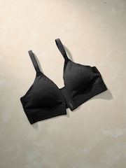 Black Adaptive Animal Jaquard Bralette - Image 3 of 6