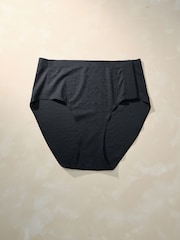 Black High Rise High Leg Adaptive Lingerie Leopard Print Knickers - Image 3 of 7