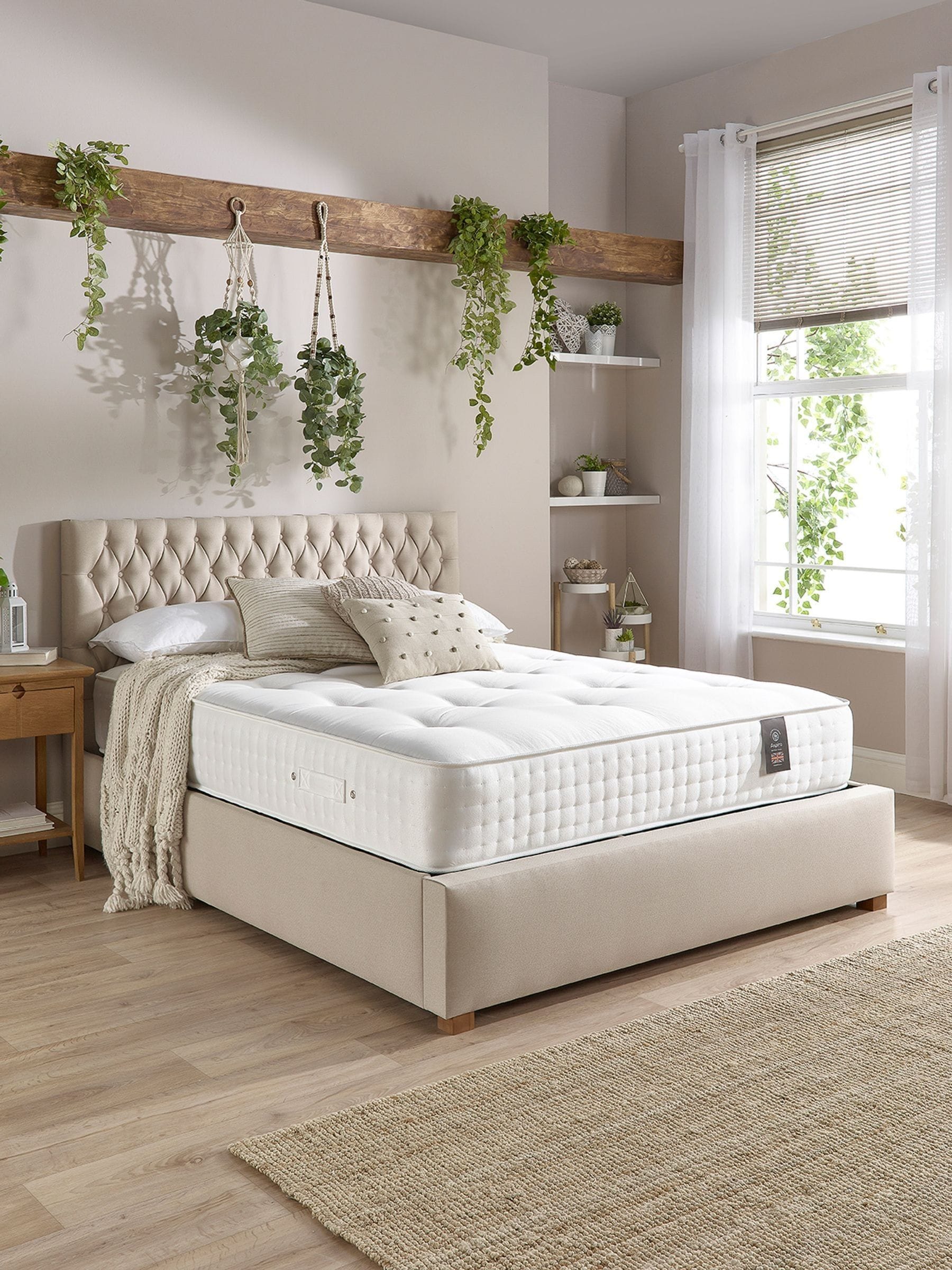 Aspire 3000 Pocket Wool Cashmere & Silk Mattress White Small - Image 5