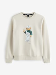 Ralph Lauren Natural Bear Knit Sweatshirt - Image 5 of 5