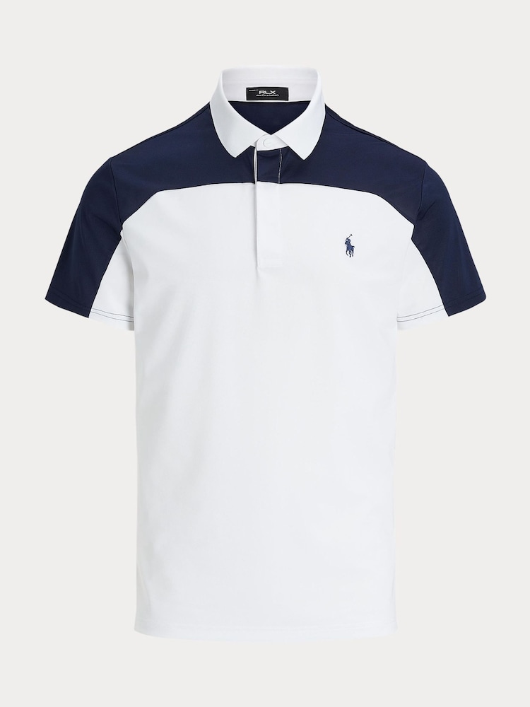 Ralph Lauren RLX Airtech Pique Knit White Polo Shirt - Image 1 of 1