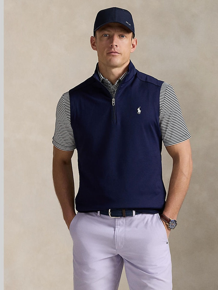 Ralph Lauren RLX Luxury Jersey Quarter Zip Vest - Image 1 of 5