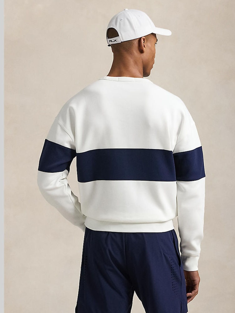 Ralph Lauren RLX Double Knit Tech White Sweatshirt - Image 2 of 4 Ralph Lauren RLX Double Knit Tech White Sweatshirt - Image 2 of 4