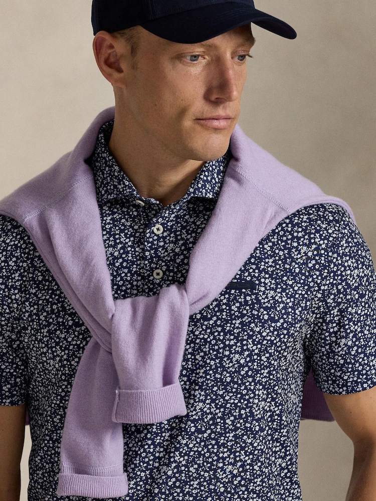 Ralph Lauren RLX Printed Golf Polo Shirt - Image 4 of 6