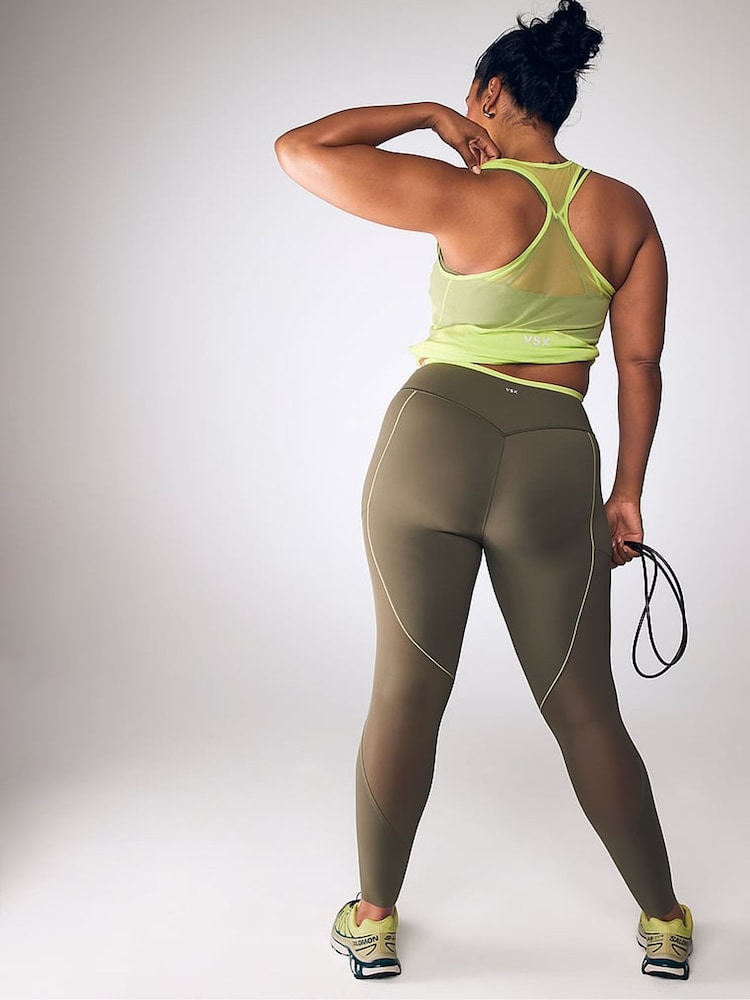 Victoria's Secret Desert Cactus Green Elevate™ Chroma Contours Leggings - Image 3 of 3