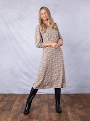 Lakeland Clothing Luella Floral Print Midi Dress - Image 1 of 9
