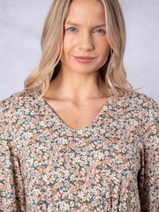 Lakeland Clothing Luella Floral Print Midi Dress - Image 3 of 9