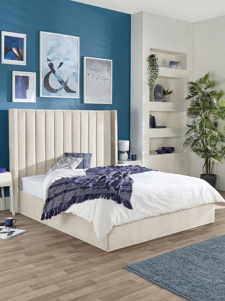 Aspire Furniture Natural Helix End Lift Ottoman Storage Bed - Image 1 of 5