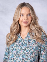 Lakeland Clothing Blue Sofie Floral Print Top - Image 2 of 4