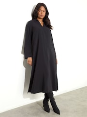 Live Unlimited Midaxikleid mit Kragen und Ärmeln mit Schlitzen - Bild 1 von 3