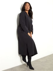 Live Unlimited Midaxikleid mit Kragen und Ärmeln mit Schlitzen - Bild 2 von 3