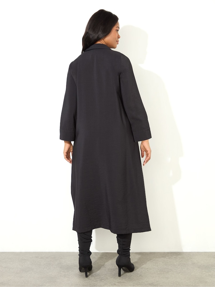 Live Unlimited Midaxikleid mit Kragen und Ärmeln mit Schlitzen - Bild 3 von 3