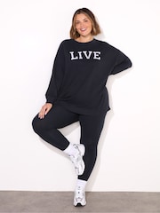 Live Unlimited Blue Petite Leggings - Image 1 of 2