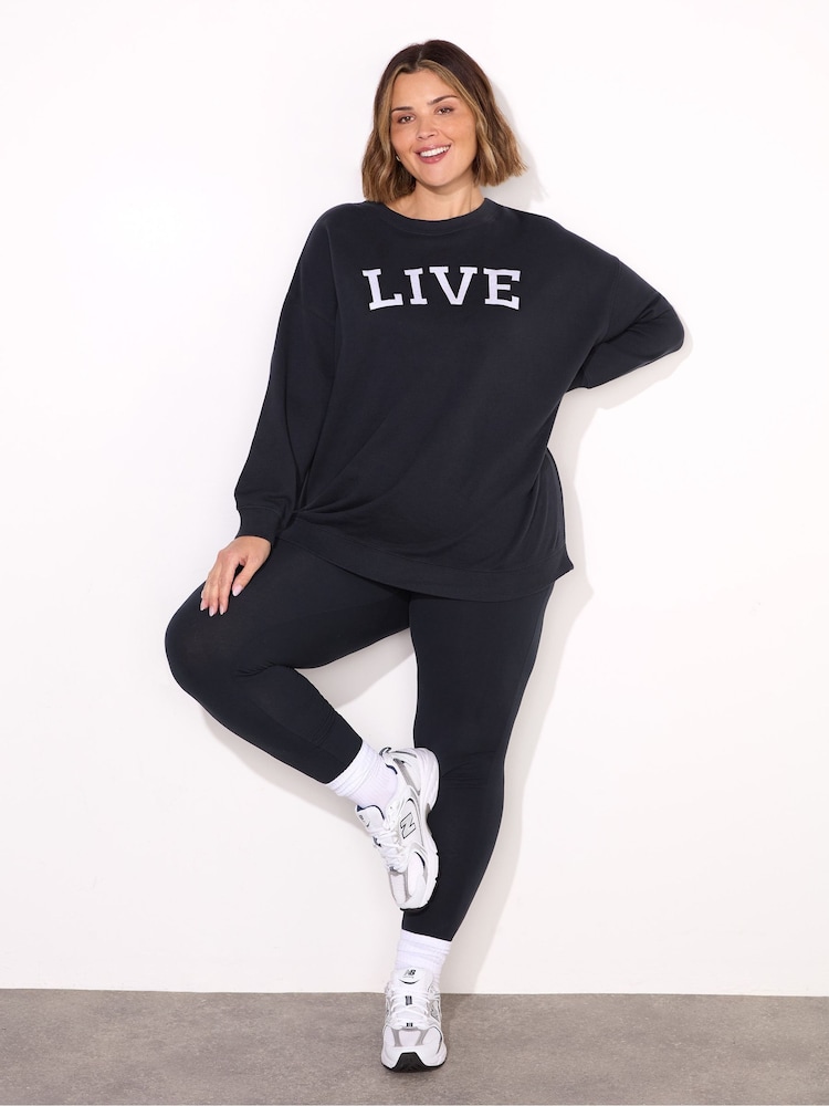 Live Unlimited Blue Petite Leggings - Image 1 of 2