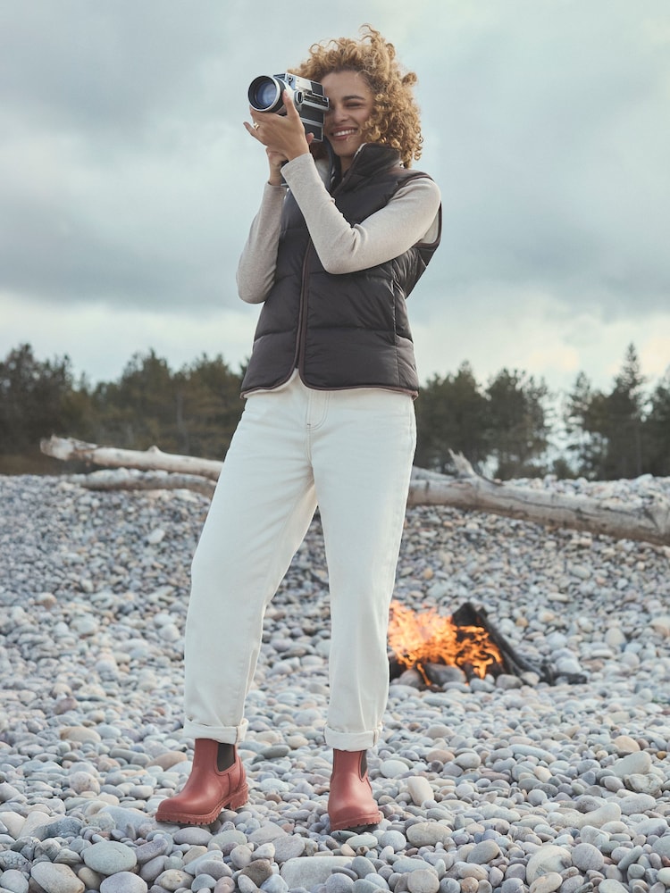 Naranja - Joules Oakfield Short Neoprene Lined Wellies - Imagen 2 de 8 Naranja - Joules Oakfield Short Neoprene Lined Wellies - Imagen 2 de 8
