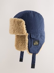 Navy Blue Quilted Trapper Hat (1-16yrs) - Image 1 of 5