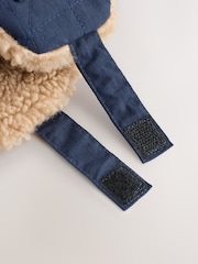 Navy Blue Quilted Trapper Hat (1-16yrs) - Image 4 of 5