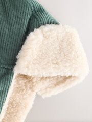 Teal Blue Corduroy Trapper Hat (3mths-10yrs) - Image 2 of 3