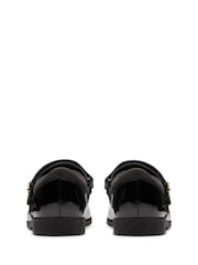 Clarks Black Patent Standard Fit (F) Younger Girls Patent Lock Magic Mary Jane School Shoes - Image 6 of 8
