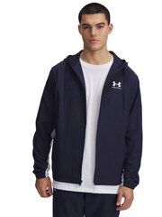 Under Armour Navy Rival Woven Windbreaker Jacket - Image 1 of 2
