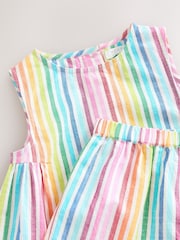 Stripe Rainbow Shorts and Shirt Set (3mths-7yrs) - Image 4 of 4