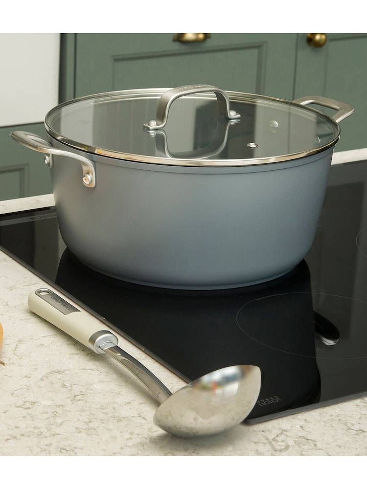 Laura Ashley Dark Slate 7 Piece Suprior Non Stick Cookware Set - Image 2 of 4