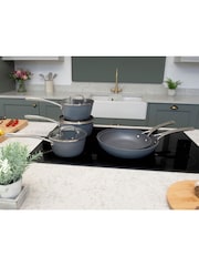 Laura Ashley Dark Slate 5 Piece Superior Non Sitck Cookware Set - Image 1 of 4