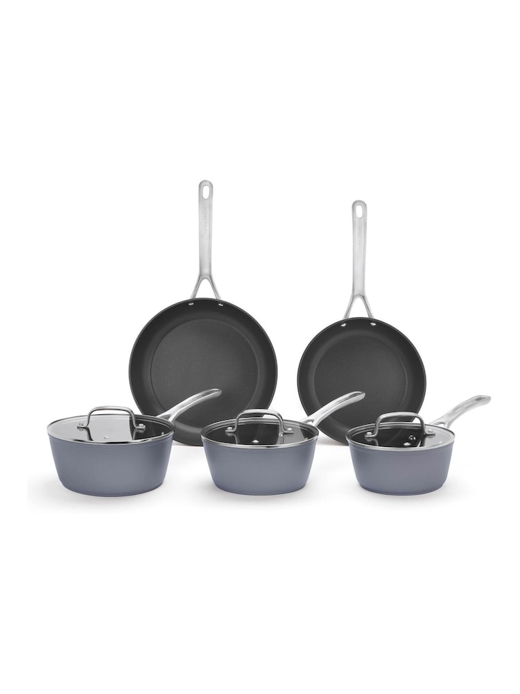 Laura Ashley Dark Slate 5 Piece Superior Non Sitck Cookware Set - Image 4 of 4