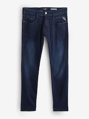 Replay Denim Dark Blue Powerstretch Straight Fit Grover Stretch Jeans - Image 6 of 6