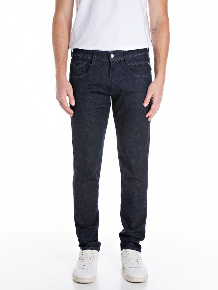 Replay Rinse Powerstretch Straight Fit Grover Stretch Jeans - Image 1 of 3