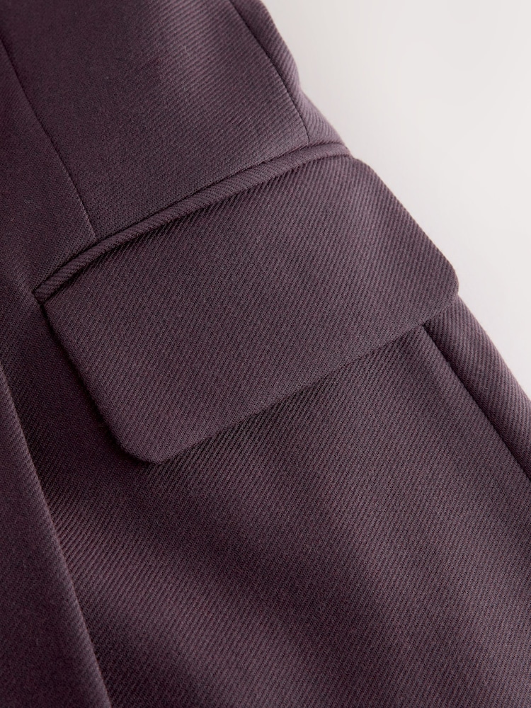 Purple N.Premium Wool Blend Twill Blazer - Image 4 of 4 Purple N.Premium Wool Blend Twill Blazer - Image 4 of 4