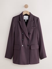 Purple N.Premium Wool Blend Twill Blazer - Image 5 of 8